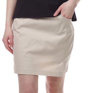 Von Maur Pull On Twill Skort Tribal collection Khaki 10 NWT in packaging